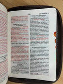 Biblia tamaño bolsillo reina valera 1960 cierre indice dos tonos salmon 8 puntos