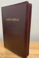 BIBLIA DE LETRA GIGANTE REINA .1960 CHOCOLATE SEMIPEIL CIERRE INDICE 14 PUNTOS