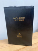 BIBLIA BILINGÜE TAMAÑO MANUAL REINA-VALERA 196O/ KING JAMES NEGRO CON ÍNDICE CIERRE