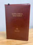 Biblia Bilingue RVR1960/ King James Simil Piel MARRÓN CO ÍNDICE TAMANO PERSONAL