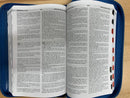 BIBLIA BILINGUE/BILINGUAL BIBLE/RVR1960/KJV CIERRE INDICE TAMANO MANUAL AZUL MARINO
