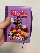 Biblia para Ninas Cierre Mi Gran Viaje Ilustrada Reina Valera 1960 lila indice